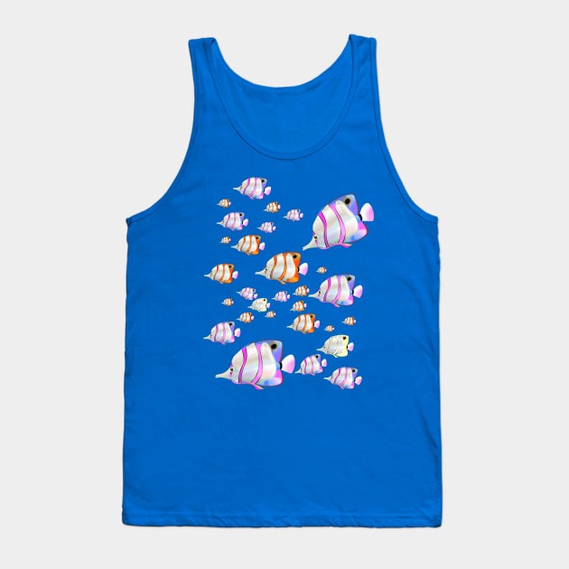 Tropical Angel Fish Tank Top by nickemporium1